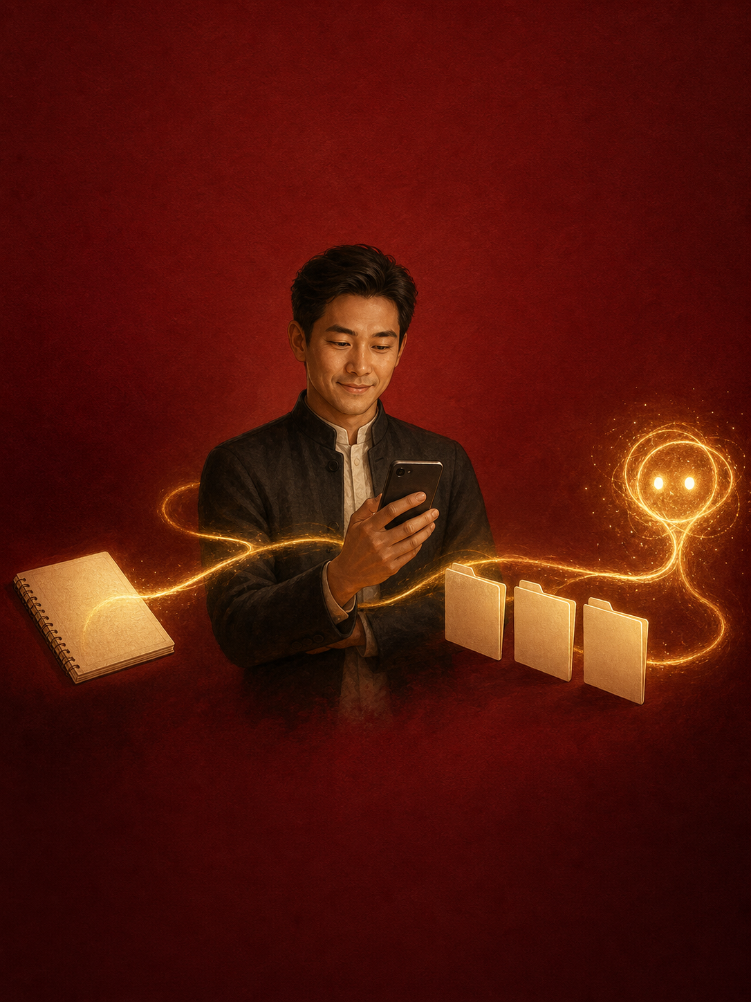 AI 协作主题插画